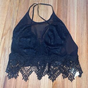 Homage Women’s crop top lace shirt